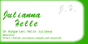 julianna helle business card